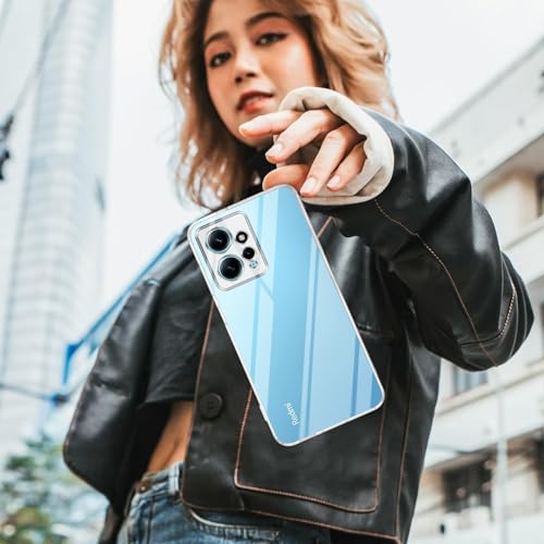 Image of Jkobi Back Cover for Xiaomi Redmi Note 12 4G (Silicone Clear Shockproof Case with Camera Protection | Soft and Flexible | Transparent)