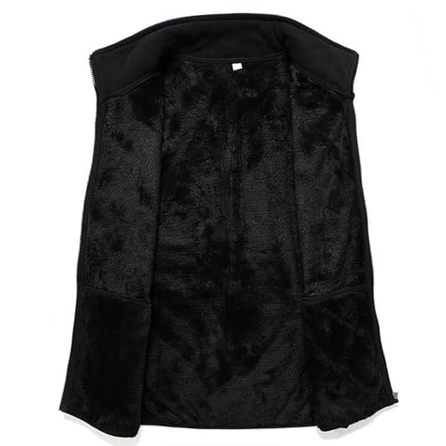 Mens Fleece Vests with Full Zipper Lightweight Warm Polar Outwear Sleeveless Jacket for Winter Pockets M-5XL 5