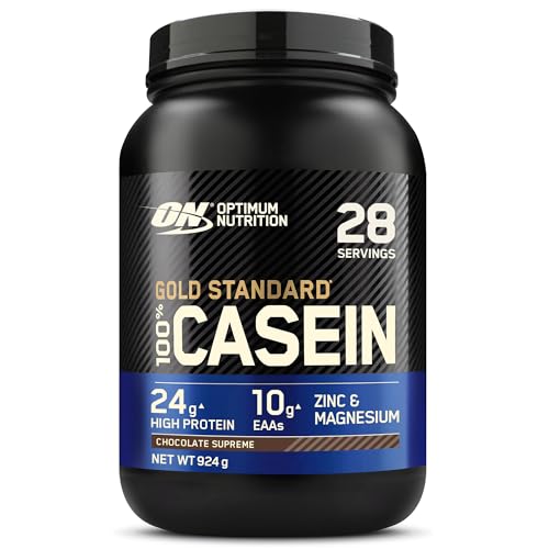 Optimum Nutrition Gold Standard Casein Slow Digesting Protein Powder with Zinc,Magnesium and Naturally Occurring Glutamine and Amino Acids,Chocolate Supreme,28 Servings,0.92 kg,Packaging May Vary