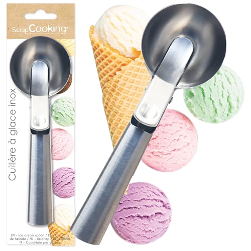 ScrapCooking - Stainless Steel Ice Cream Scoop - Ice Cream Ball Making - Stainless Steel Utensil - 5283