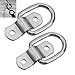 Produktbild Qiorange 2 Stück Zurröse Aufbauring Ring Haken Zurring Zurrmulde für Anhänger LKW Boot (Typ C 2 Pcs)