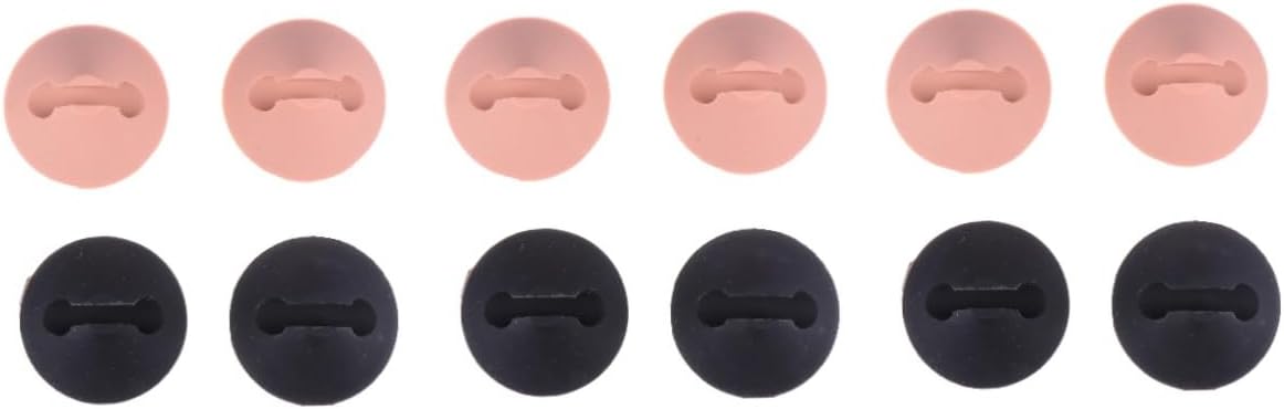 DOITOOL 12pcs Silicone Desk Protective Pads Floor Protectors for Hairpin Table Legs Furniture Leg Caps for Hardwood and Tile Floors Easy to Install Random Colors