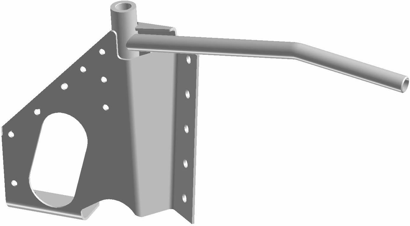 Polaris 1021361-329 Black Left Trailing Arm Support WideTrak LX 550