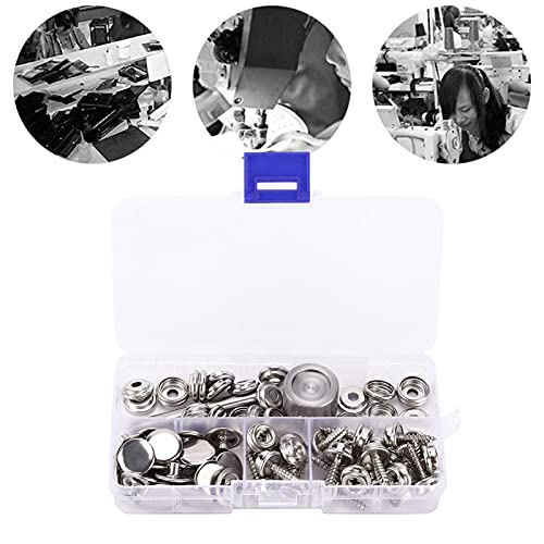 Kit de fixation à pression en acier inoxydable pour réparer une bâche de tente déchirée