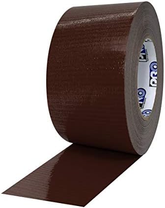 ProTapes Pro Duct 110 PE-Coated Cloth General Purpose Duct Tape, 60 yds Length x 3" Width, Brown (Pack of 1)