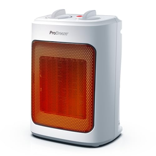 Pro Breeze 2000W Mini Ceramic Fan Heater - 3 Heat Settings & Fan ...