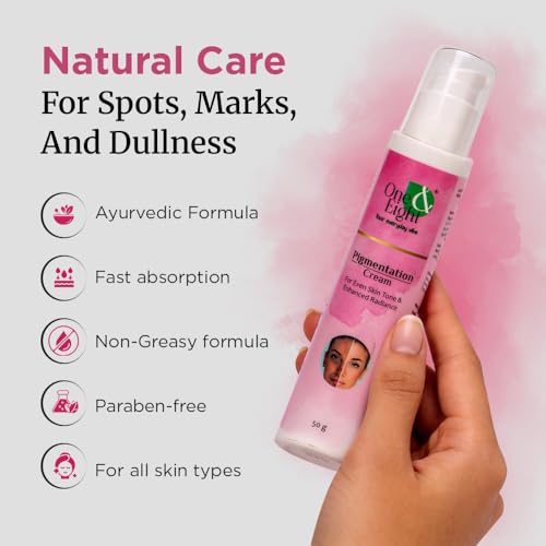 Image of Giosun One&Eight Pigmentation Cream for Face | Ayurvedic Dark Spot, Tan & Blemish Removal Cream with Manjistha, Amla & Papaya | Brightens & Hydrates Skin | For All Skin Types | 50g