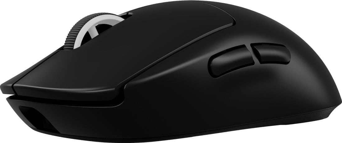 Logitech G PRO X SUPERLIGHT 2 - mouse gaming wireless, mouse Pro-Grade da 60g con 5 pulsanti programmabili, Eastern Europe Version, 44.000 DPI, velocità di aggiornamento di 8 kHz, USB-C, PC/Mac - Nero