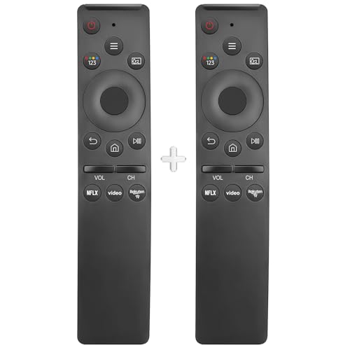 (Pack of 2) Universal Remote Controls for All Samsung TV LED QLED UHD SUHD HDR LCD Frame Curved Solar HDTV 4K 8K 3D Smart TVs, with Buttons for NeIflix, Rakuten TV