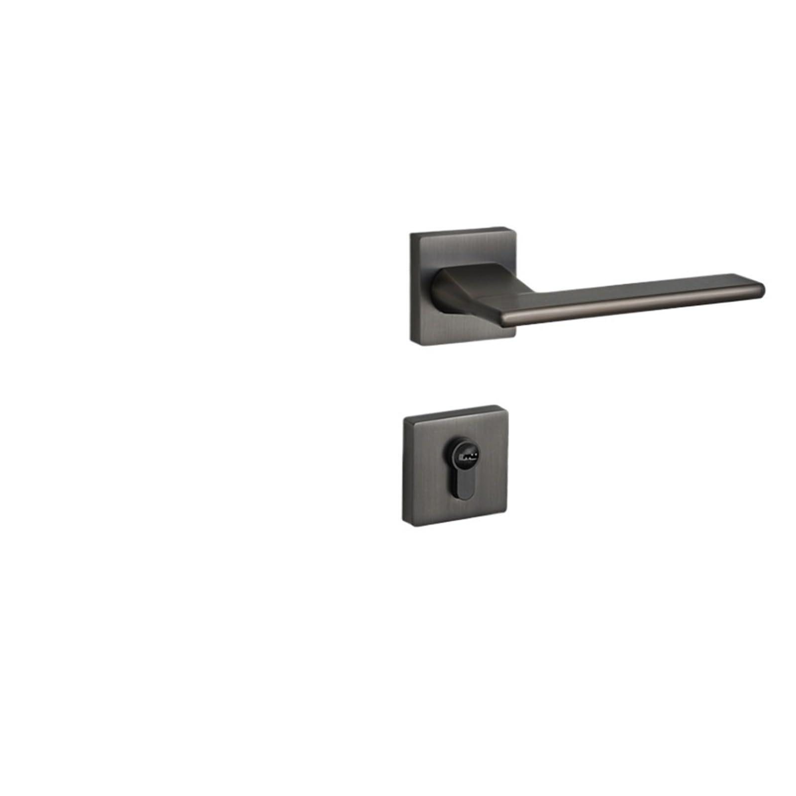 Vlalamno One Color Gray Black Simple Magnetic Silent Split Lock Bedroom Handle