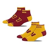 For Bare Feet NFL WASHINGTON COMMANDERS Front and Center 2 Pack Team Colors Large