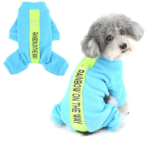 Pull doux quatre pattes pour chiot avec anneau D de promenade hiver