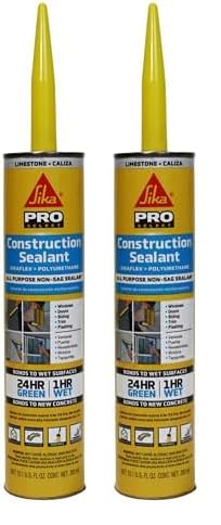 Sika Flex - Sellador de construcción, color piedra caliza, sellador de poliuretano multiusos, sellador elastomérico para todo tipo de juntas que no