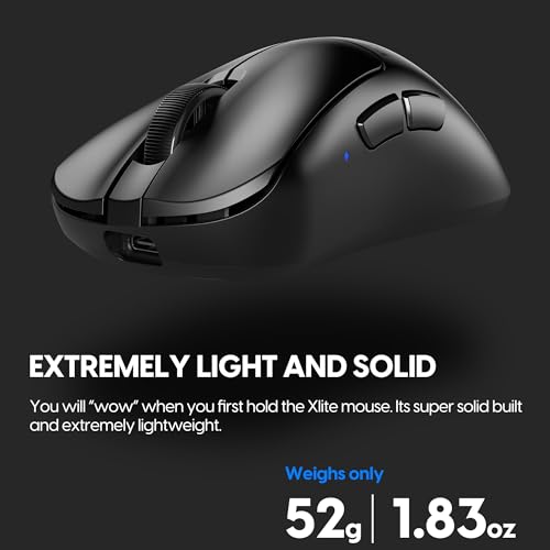 Image of Pulsar Gaming Gears - Xlite v3 mini Wireless Gaming Mouse, Ultra Lightweight 1.83 oz (52 g), Ergonomic, Optical Switches, PAW3395 Optical Sensor (Mini, Wireless, Black)