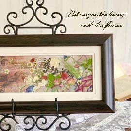 Amazon アンティーク感一杯の押し花フレーム額 アートフレーム ポスター オンライン通販