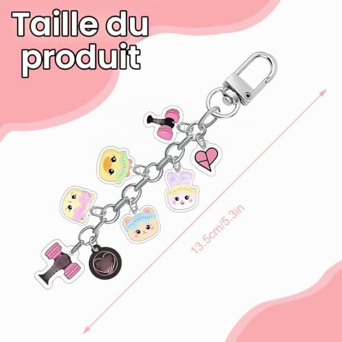 AYVRUOP BP Merchandise,Porte Cle BP,BP Fan Items,Kpop Accessoires,Pendentif BP Mignon,Ornement,pour les fans de BP,1PCS – vue 2