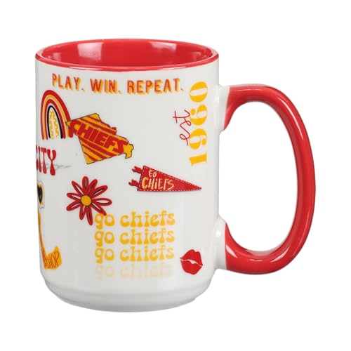 The Memory Company Officially Licensed 15oz Team Spirit Mug, Kansas City Chiefs