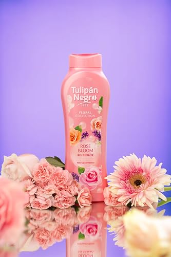 Tulipano nero - Gel da bagno idratante Rose Bloom 650 ml | Fragranza floreale duratura | Cura del corpo quotidiana