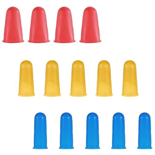 15PCS Rubber Finger Tips, Money Counting Collating Writing Sortin...