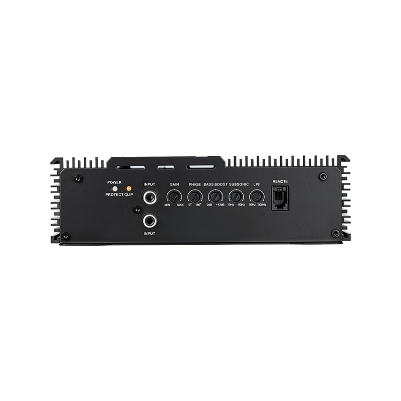 Close-up of Avatar ABR-800.1 amplifier kontrolpanel