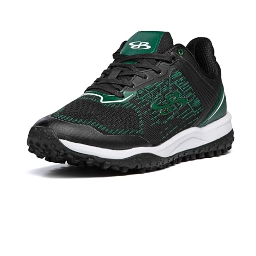 Boombah Viper Pureknit Men's Turf - Status - Black/Dark Green - Size 8