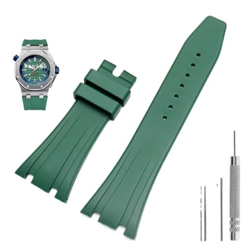 Bracelet silicone 26mm pour AP Royal Oak Offshore remplacer bracelet usé homme