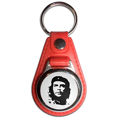 Che Guevara - Llavero medallón de plástico Rojo