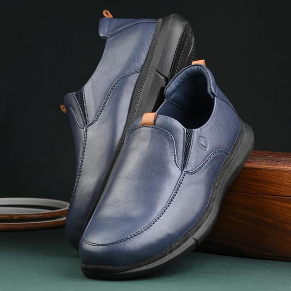 Image of egoss Zero Gravity Premium Genuine Leather Sneaker Casual Shoes for Men - ES-21