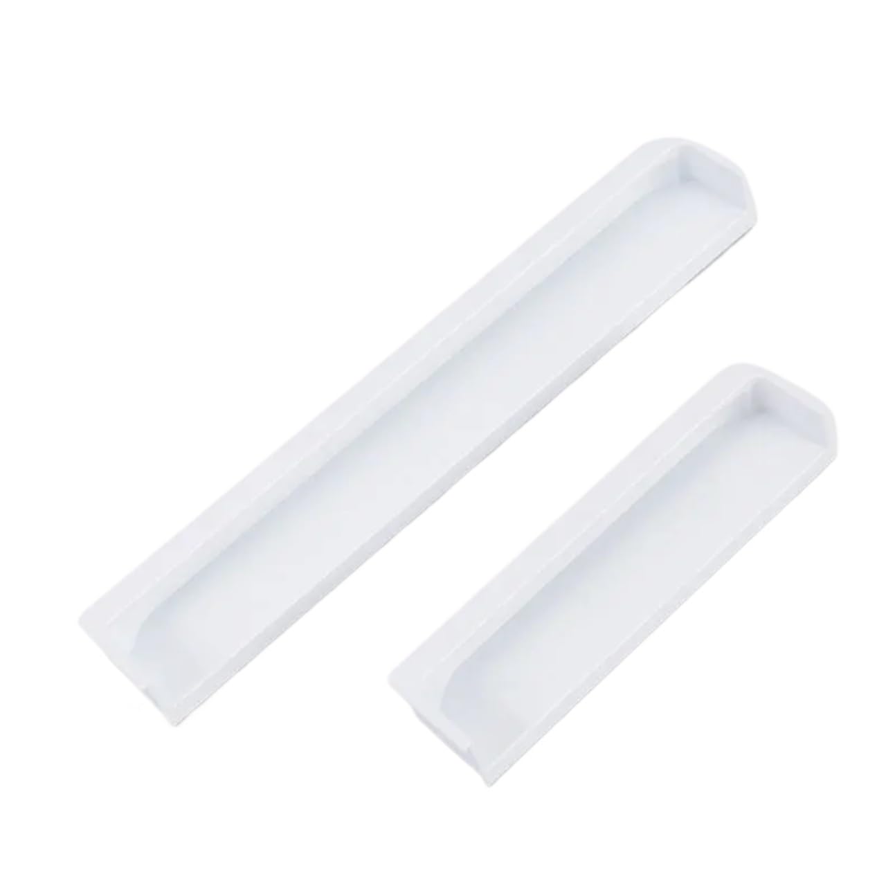 EKalgretrA Recessed Sliding Handles Embedded Hidden Concealed Handles for Cabinets and Drawers Modern Wardrobe Pulls Aluminum Alloy Invisible(Pure White,200mm Length)