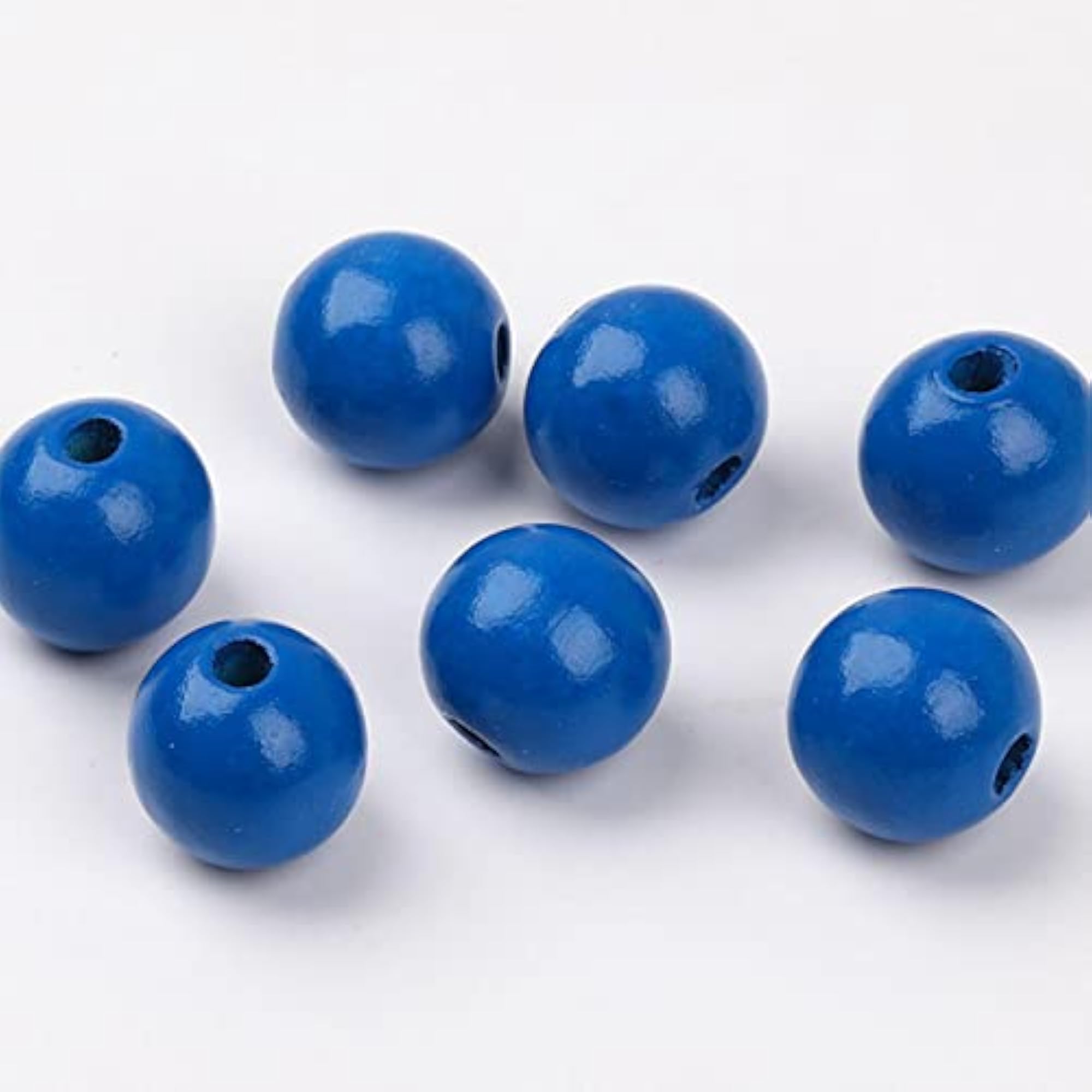 Round Wooden Beads for DIY Bracelet Crafting