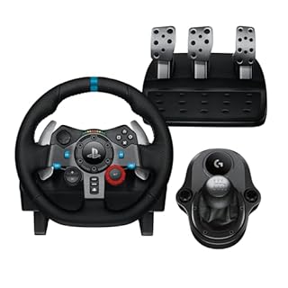 Logitech G G29 SE Driving Force - volante e pedali da corsa, ritorno di forza dinamico, vera pelle Driving Force Shifter - Per PS5, PS4 and PC, Mac - Nero