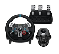 Logitech G G29 SE Driving Force Racing Wheel and Pedals, Force Feedback, Real Leather + Logitech G Driving Force Shifter - …