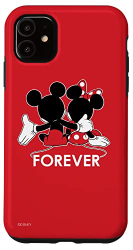 Coque pour iPhone 11 Disney pour partager l'amour de Mickey et Minnie au travail ou en vacances