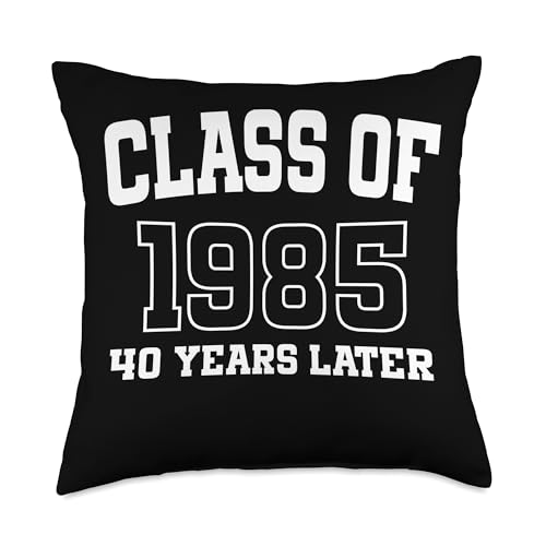 Class of 1985 Reunion 40 Years Alumni Graduation High School Throw Pillow