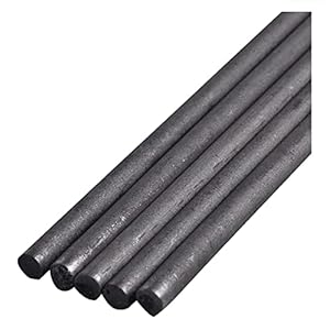 Grafietstang, voor smeltjes, lang:355mm diameter: 6 mm (5 stuks)