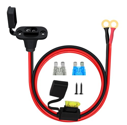 JJDD Cavo Adattatore SAE Per Generatore Solare – 10 AWG, 30cm, Connettori Anderson, Inversione Di Polarità Inclusa
