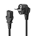 BERLS Cable de alimentación IEC320 C13 para Dispositivos Frescos Impresora, PC, Monitor,...