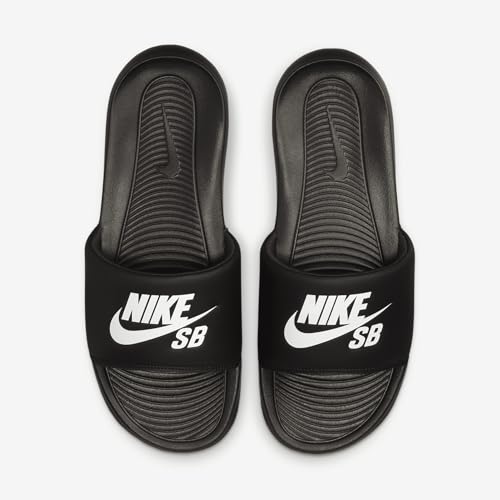 Nike Victori One Men's Slides (DR2018-001, Black/Black/White) Size 183