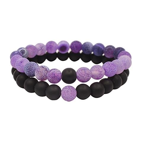 KSQS Couple Distance Bracelets for Lovers Ying Yang Balance 8 mm Beads for Women Christmas Birthday Valentine's Day Cover