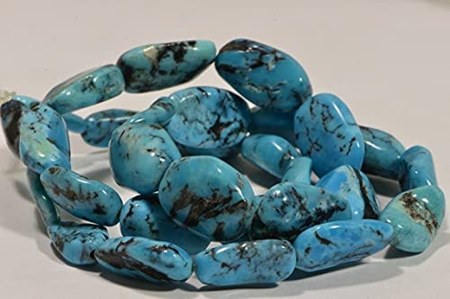 Turquoise de Nevada perles nuggets en dégradé pour la création de bijoux artisanaux LKBEADS