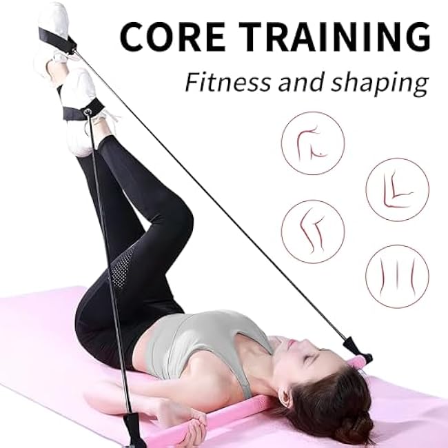 Pilates Bar Kit with Resistance Bands - Multifunctional Pilates Equipment for Women & Men Home Gym Pilates Yoga