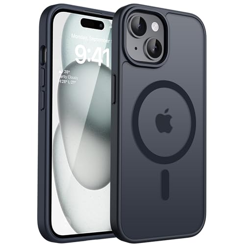 CACOE für iPhone 15 Hülle mit Kameraschutz, Kompatibel mit MagSafe, Stoßfest Kratzfest Magnetisch...