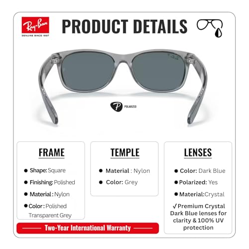 Image of Ray-Ban RB2132 NEW WAYFARER CLASSIC POLARIZED Sunglasses w /Official Kit