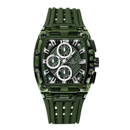 Image of Carlington Nitro Analog Chronograph Men's Polyurethane Strap Wrist Watch | Quartz Movement | Water & Shock Resistant Watch for Men | Casual & Formal Wear - CT 7105