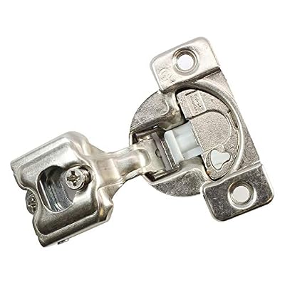 2 Pack Rok Hardware Grass TEC 864 108 Degree 1" Overlay 3 Level Soft Close Screw On Compact Cabinet Hinge 04441A-15 3-Way Adjustment 45mm Boring Pattern