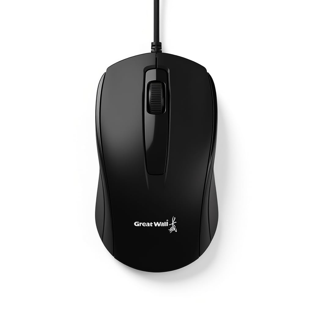 AOC Wired USB Mouse – Ergonomic Comfort for Long‑Duration Use – High‑Precision Tracking – USB Plug‑and‑Play – Budget Friendly – Black Finish – Ideal for Business Office and Competitive Gaming-image-36