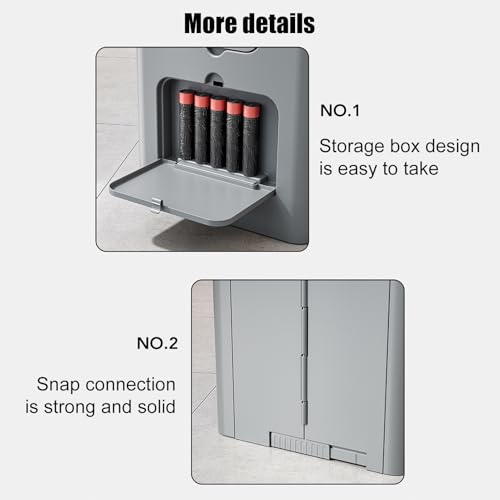 Toilettes portables compactes avec support latéral pour camping - 8