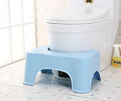 Amazon Co Jp Hanbun 洋式トイレ用足置き台 トイレ踏み台 子供 トイレトレーニング 便座 補助台 Hm008 Blue ベビー マタニティ