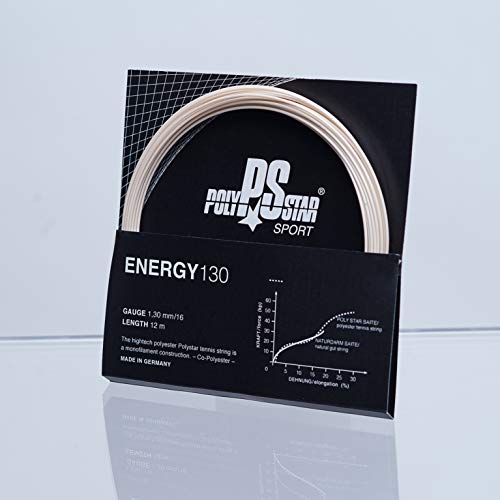 ポリスター エナジー 硬式テニス ガット ポリエステル ガット ゲージ:1.20mm ナチュラル