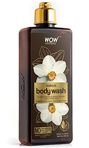 Image of WOW Skin Science Nargis Body Wash - Soften & Revive Skin - for All Skin Types - No Parabens, Sulphate & Color - 250mL